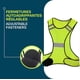 thumbnail image 4 of Chaleco reflectante de alta visibilidad para mujer y hombre, transpirable, ligero y fluorescente de seguridad para correr y andar en bicicleta., 4 of 5