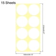 thumbnail image 2 of Unique Bargains Color Sticker Round Label 50mm for Office Marker White Pack of 120, 2 of 6