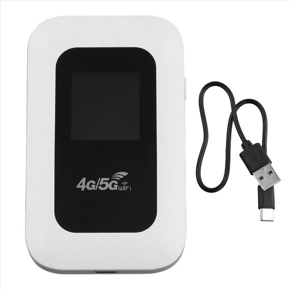 Enrutador WiFi 4G con Pantalla Módem WiFi de 150Mbps Punto de Acceso Inalámbrico Wifi Móvil para Coche MiFi