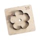 thumbnail image 3 of Troquel de corte de cuero con forma de flor, plantilla de madera para hacer manualidades portátiles para colgar 55mm, 3 of 7