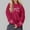 #74Red, variant on Byworldtasic Womens Sweatshirts Women's Bows Prints Pullover Hoodie Long Sleeve Loose Fit Solid Color Y2K Fashion Sweatshirt