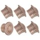 thumbnail image 1 of Extremos de barra de cortina Uxcell, 6 piezas de tapa de cabeza de riel de cortina de plástico moderna, se adapta a varillas de 26-28 mm, color oro rosa, 1 of 6