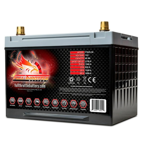Fullriver Full Throttle FT825-34 Group 34 AGM Battery