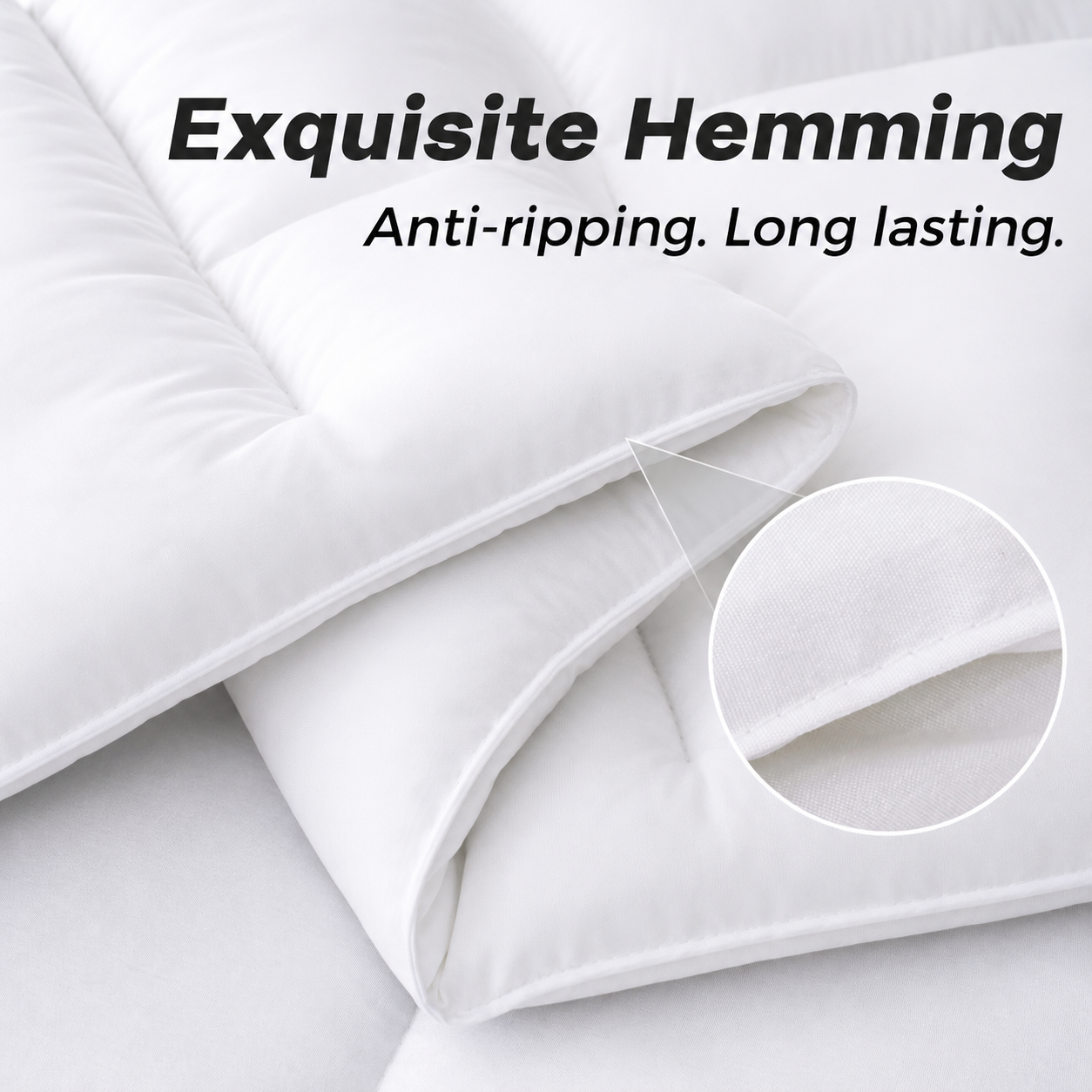 YEPCLUB Queen Down Alternative Comforter, White photo 8