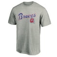 thumbnail image 2 of Men's Heather Gray Atlanta Braves Team Wahconah T-Shirt, 2 of 3