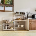 thumbnail image 2 of Ktaxon 5 Tier Layer 59"x21"x11.5" Storage Rack, Wire Shelving Adjustable Steel Storage Rack Organizer Kitchen, White, 2 of 19