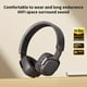 thumbnail image 5 of Auriculares Bluetooth sobre la oreja Auriculares estéreo Bluetooth 5.4 inalámbricos plegables | Opción con cable | Orejeras de proteína suave | Altavoz de 40 mm | Batería de larga duración de 200, 5 of 7