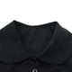 thumbnail image 5 of Blusa de media camisa con cuello falso para mujeres y niñas, babero con cuello extraíble y desmontable de retro Cuello redondo negro Soledad Cuello falso para mujer, 5 of 10
