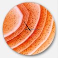 thumbnail image 1 of Designart 'Kazakhstan Red agate macro ' Modern wall clock, 1 of 6