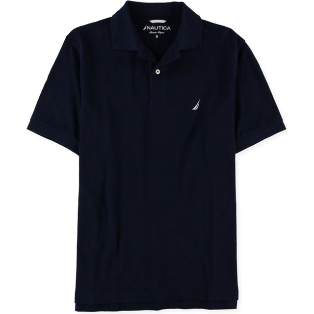 Nautica Classic Lique - Polo de rugby para hombre, color azul, pequeño Nautica polo, rugbi