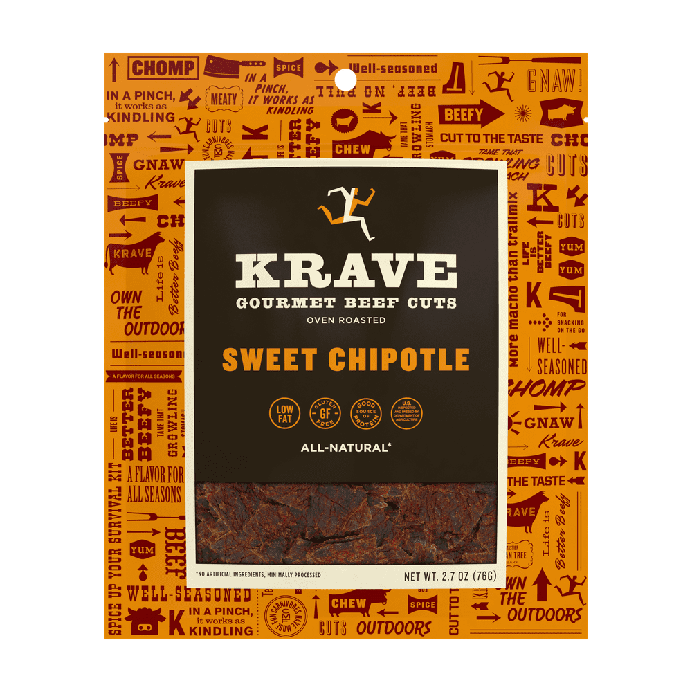 Krave, Beef Jerky Sweet Chipotle, 2.7 Oz