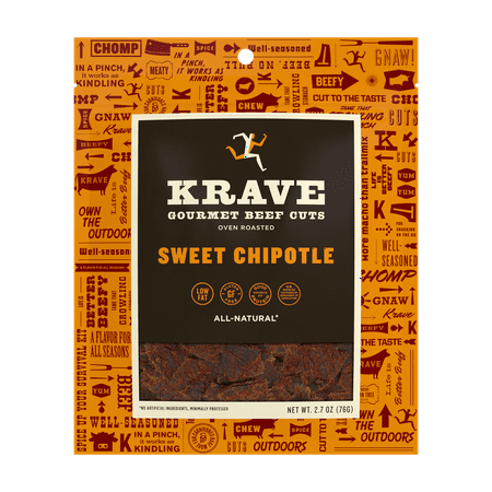 Krave, Beef Jerky Sweet Chipotle, 2.7 Oz