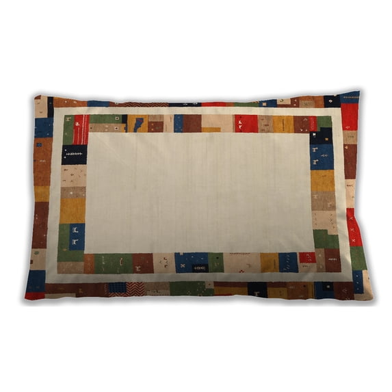 Ahgly Company Outdoor Rectangular Contemporary Lumbar Throw Pillow, 13 inch by 19 inch