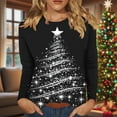thumbnail image 2 of Christmas Sweaters for Women Oversized Sweatshirts No Hood Workout Crewneck Sweatshirt Long Sleeve Shirts V Neck, 2 of 5