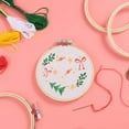 thumbnail image 3 of ABPETE 24 Pieces 3 Inch Embroidery Hoops Bulk Wholesale Cross Stitch Hoop Ring for Embroidery, Art Craft Handy Sewing and Christmas Decoration, 3 of 7