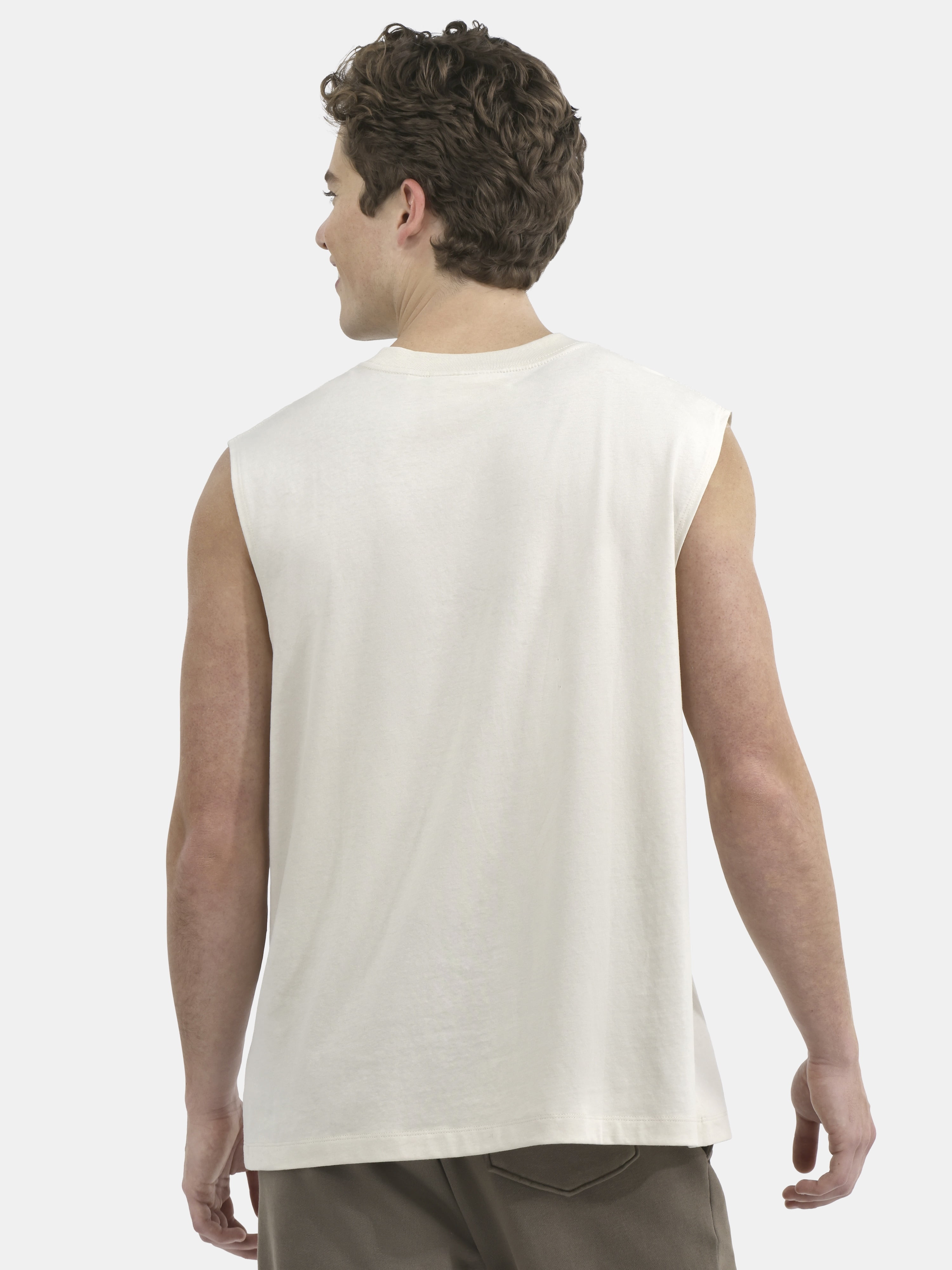 No Boundaries Men's & Big Men's Oversized Sleeveless Cotton Muscle Tee, Sizes XS-5XL