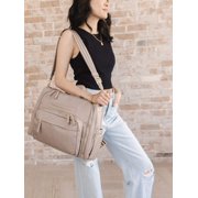 JuJuBe Signature Satchel Washable Diaper Bag - Taupe