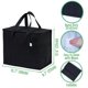 thumbnail image 4 of VENO Paquete de 2 bolsas térmicas y bolsas de comestibles aisladas para entrega de alimentos, refrigerador plegable, bolsas de compras reutilizables para comestibles con cremallera, plegable, resisten, 4 of 5