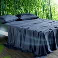 thumbnail image 1 of Cooling Sheets Set Queen Size, Viscose Derived from Bamboo for Hot Sleepers | Deep Pocket Up to 16 Inch | Silky Soft & Breathable Bedding - 4PC (Queen, Na, 1 of 6