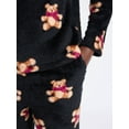 thumbnail image 4 of Joyspun Women's Plush Long Sleeve Top and Pants Pajama Set, 2-Piece, Size XS-3X, 4 of 5