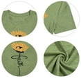 thumbnail image 7 of VILOVE Women Sunflower Graphic Crew Neck Short Sleeve Summer Casual T-Shirt, 7 of 7