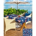 thumbnail image 5 of 4th of July Outdoor Tablecloth with Umbrella Hole and Zipper Red Blue Star Patriotic Tablecloths 60x84 Waterproof Table Cloths USA Flag Patio Table Cloth Cover for Independence Day Party Picnic, 5 of 6