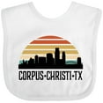 thumbnail image 3 of Inktastic Corpus Christi Texas Skyline Retro Boys or Girls Baby Bib, 3 of 4
