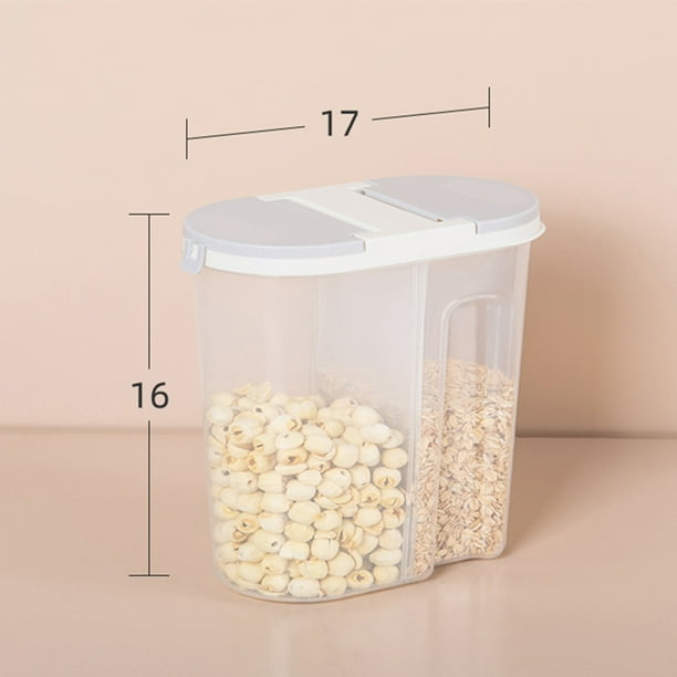 Food Storage Container Plastic Clear Dry Goods Container Kitchen