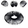 thumbnail image 6 of Sharprepublic Elizabethan Clown Neck Ruffle Comfortable Ruffled Collars for Halloween Medieval Black, 6 of 8