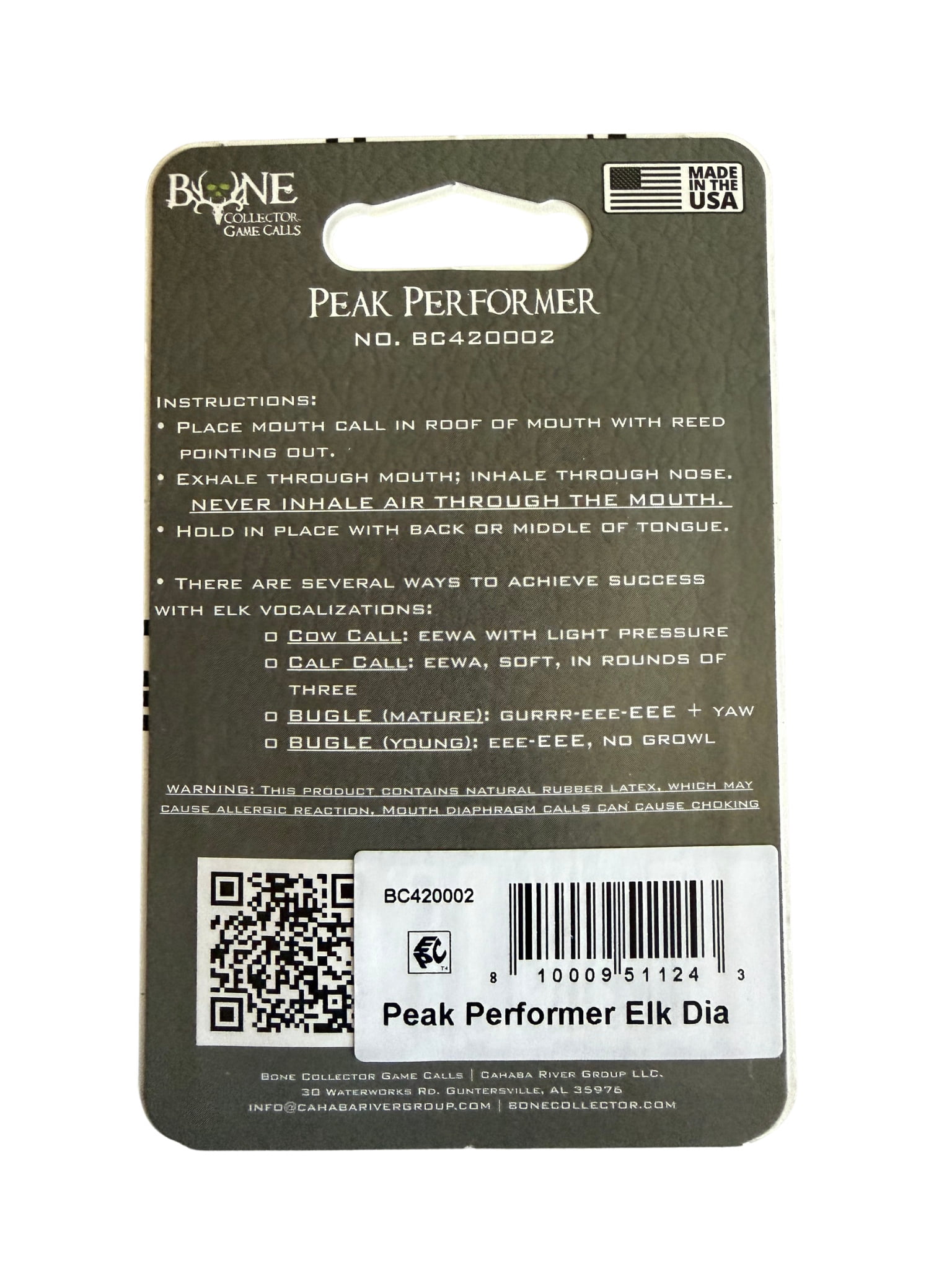 Peak Performer Elk Mouth Call