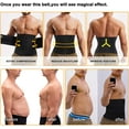 thumbnail image 7 of Junlan Neoprene Waist Trainer Belt for Men Tummy Control Waist Trimmer for Weight loss Slimming Body Shaper for Sport Workout(Black, S), 7 of 7