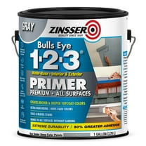Gray, Zinsser Bulls Eye 1-2-3 Water Base Primer- Gallon, 4 Pack