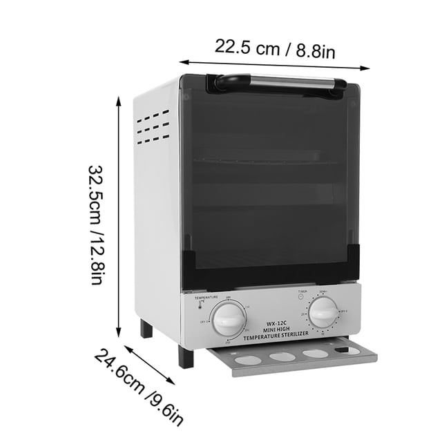 Gabinete De Limpieza De Peluquero, Gabinete De Limpieza De Herramientas Para Decoración De Uñas, Alta Temperatura, Sin Radiación, Enchufe De La UE, Máquina De Limpieza De 220 V