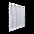 thumbnail image 4 of Fits 18x18 Duct Opening Steel Adjustable Air Supply Grille by Handua | Register Vent Cover Grill for Sidewall and Ceiling | White | Outer Dimensions: 19.75" X 19.75", 4 of 9