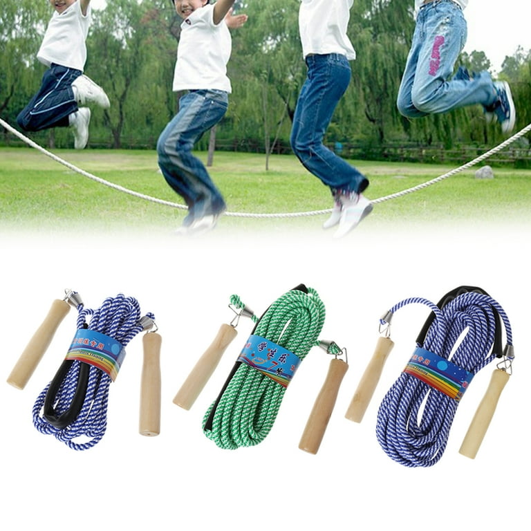 ZIYORK Children's Adjustable 5m 7m Team Jump Rope with Wooden