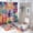 style-172, variant on Colorful Patchwork Bohemian Style Floral 4 Pcs Shower Curtain Set with Rugs Include Waterproof Shower Curtain Non-Slip Rug Toilet Lid Cover Bath Mat Vintage Boho Durable And Waterproof