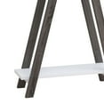 thumbnail image 2 of Benjara Baki 38" Modern Wood Side Console Table- Corner Compartment- White, 2 of 6