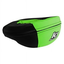 K1 RaceGear 15-NEC-CAV-A Nylon Karting Neck Collar, Green/Carbon, Adult Size