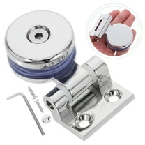 Heavy Duty 180 Degree Single Side Frameless Glass Door Hinge Replacement Metal Shower Door Hinge Round Glass Fastening Hinge
