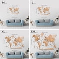 thumbnail image 6 of Enjoy The Wood 3D Wood World Map Wall Art Large Wood Wall Décor Housewarming Gift Idea Wood Wall Art World Travel Map for Home & Kitchen or Office (L, Light), 6 of 7