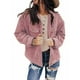 thumbnail image 1 of Chaquetas de pana para mujer, abrigos cómodos informales de manga larga, Tops para mujer, prendas de vestir con solapa y botones, S-3XL, 1 of 3