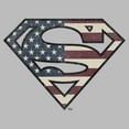 thumbnail image 2 of Men's Superman Vintage American S Logo  Graphic Tee Athletic Heather 2X Large, 2 of 5