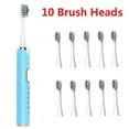 thumbnail image 1 of YOPTOP X  Sonic Toothbrush Electric Tooth Brush Adult Rechargeable Electric Toothbrush With 10 Toothbrush Head,blue, 1 of 11