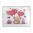 thumbnail image 3 of Valentine's Day Cute Design 63''x48'' Plush Memory Foam Bath Mat, Soft, Absorbent, Non Slip, Durable, 3 of 7
