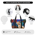 thumbnail image 3 of Travel Duffle Bag Stained Glass Cat Art Travel Tote Bags Carry on Luggage Waterproof Weekender Bags with Top Handle Adjustable Shoulde Strap for Travel Gym, 3 of 5