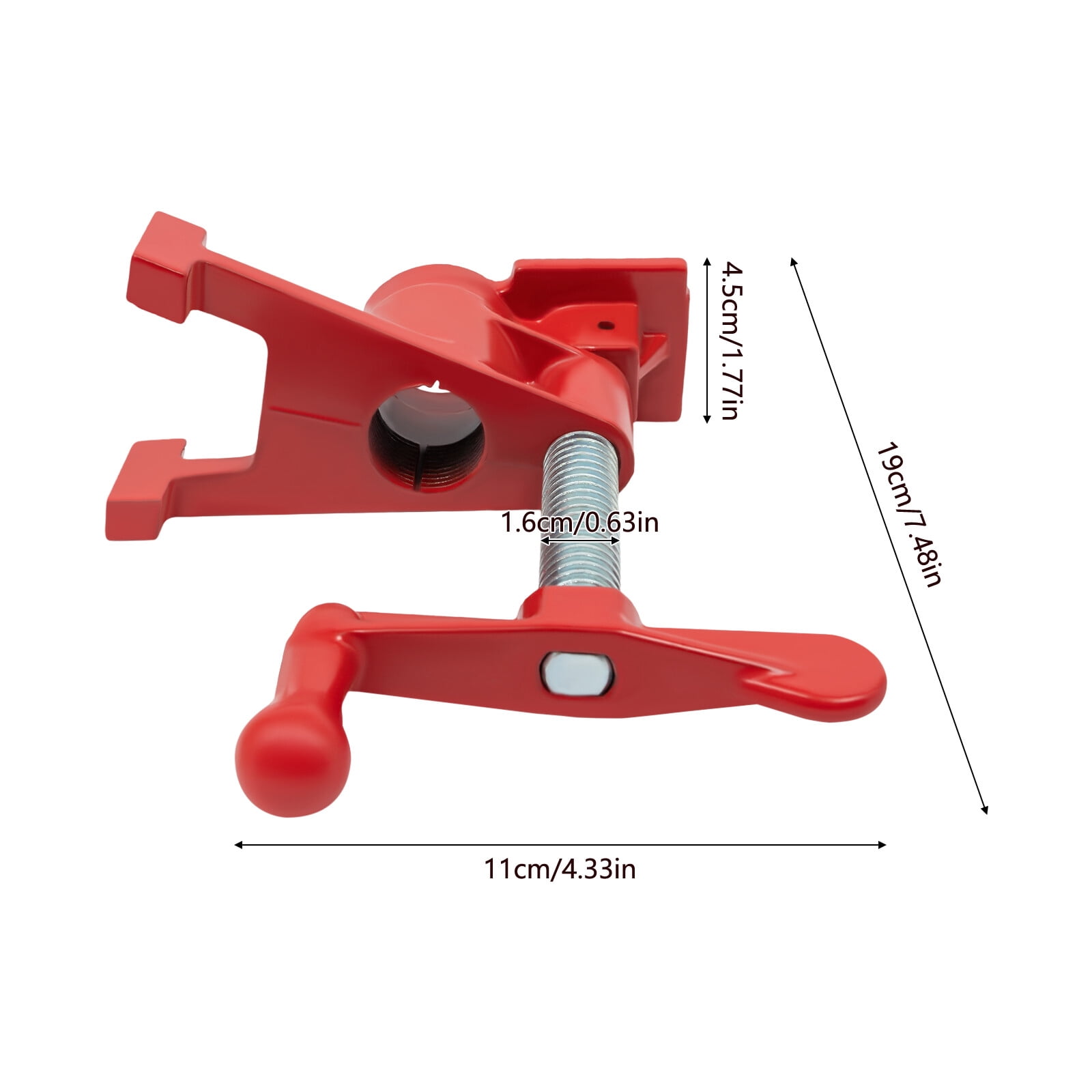 4 Pack 3/4" Wood Gluing Pipe Clamp Set PRO Woodworking Cast Iron Heavy Duty
