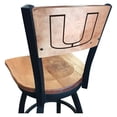 thumbnail image 3 of L038 Miami (FL) 36" Swivel Bar Stool with Black Wrinkle Finish and a Laser Engraved Back, 3 of 3