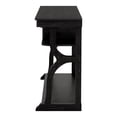 thumbnail image 5 of Emile Indoor 3-Shelf and 1-Drawer Wood Reclaimed Black Oak Console Table for Living Room, 5 of 11
