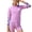 Pink, variant on Tranfacy Boys and Girls 3-14 Years Summer Long Sleeve Swimwear with Shorts for Surfing Swimming