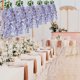 thumbnail image 5 of Guirnalda de Flores Artificiales de Color Lila | Arco de Plástico de 80 Cm para Decoración de Bodas | Vides Colgantes Multicolores para Decoración de Fiestas En Casa, Oficina, 5 of 6